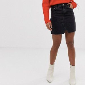 ASOS Washed Black Denim Skirt (Never Worn)